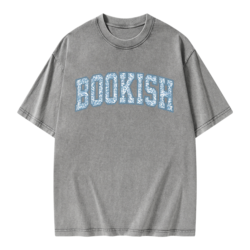 Pagewings Bookish Book Lover Unisex Washed T-shirt