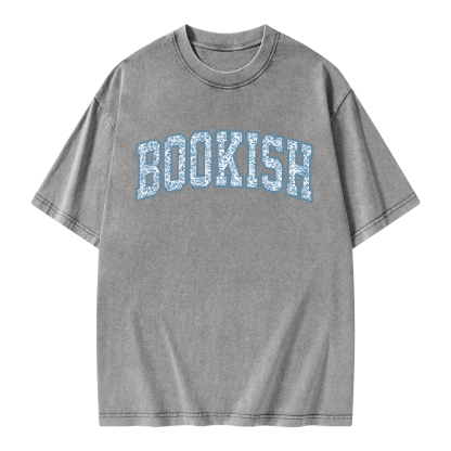 Pagewings Bookish Book Lover Unisex Washed T-shirt