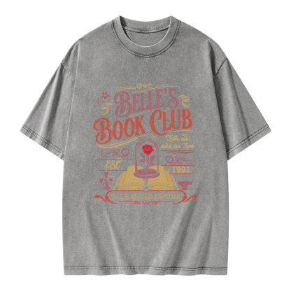 Pagewings Belle‘s Book Club Unisex Washed T-shirt