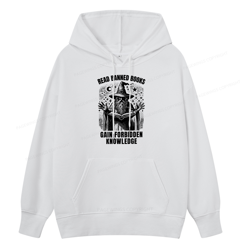 Pagewings Read Banned Books Gain Forbidden Knowledge Unisex Classic Hoodie