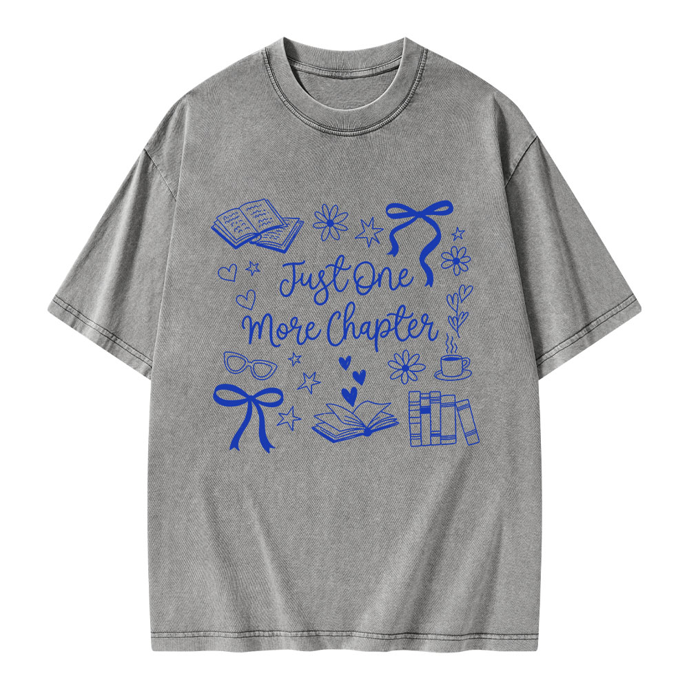 Pagewings Just one More Chapter Unisex Washed T-shirt