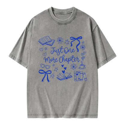Pagewings Just one More Chapter Unisex Washed T-shirt