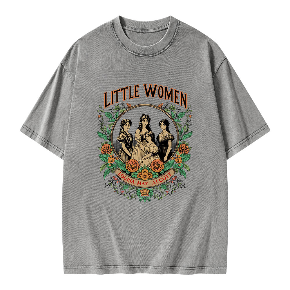 Pagewings Little Women  Unisex Washed T-shirt