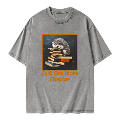 Pagewings Just One More Chapter Unisex Washed T-shirt