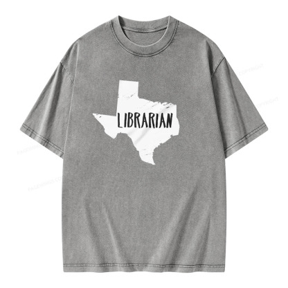 Pagewings Gift for Librarian  Unisex Washed T-shirt