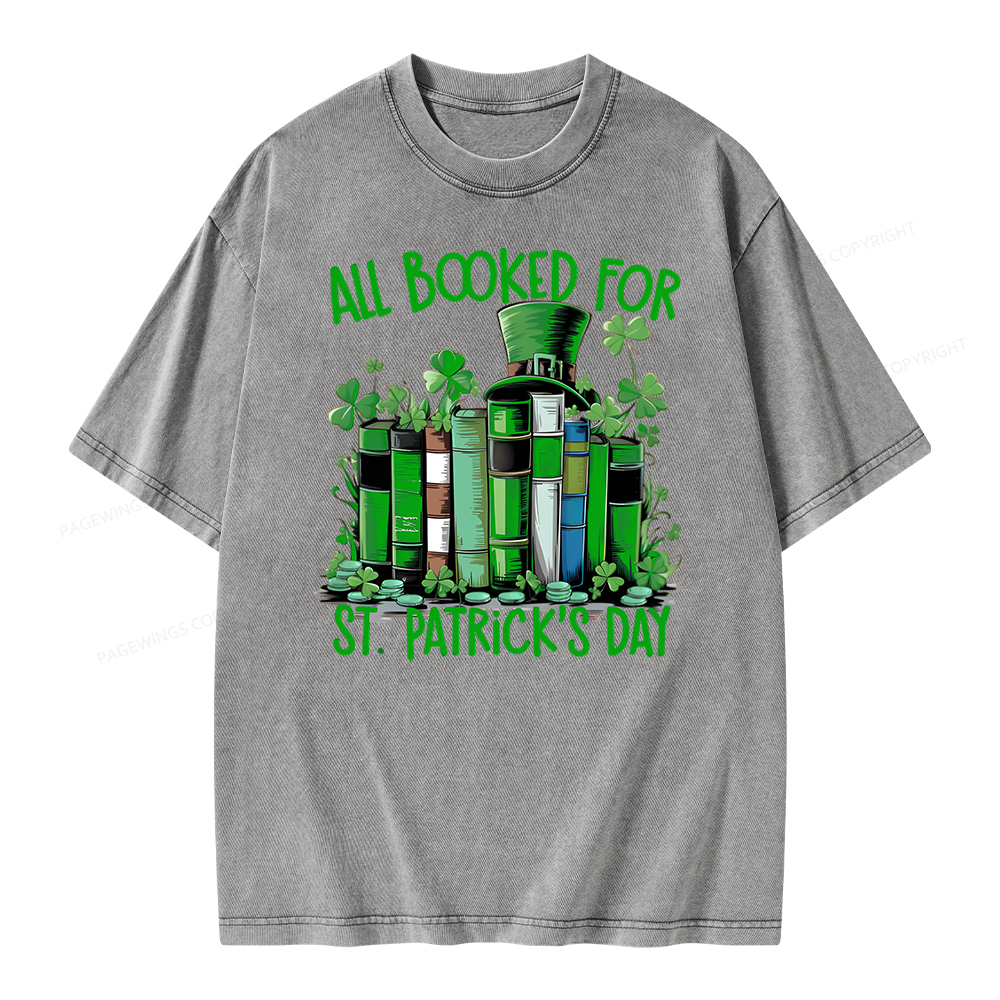 Pagewing Bookish Shirt,Funny Book Lover Shirt Unisex Washed T-shirt