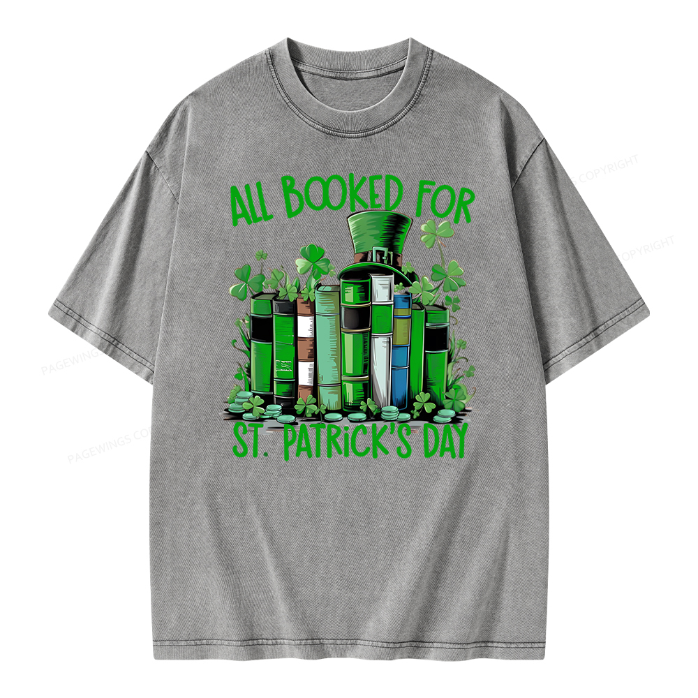 Pagewing Bookish Shirt,Funny Book Lover Shirt Unisex Washed T-shirt