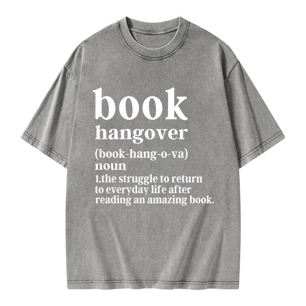 Pagewings Book Hangover Unisex Washed T-shirt