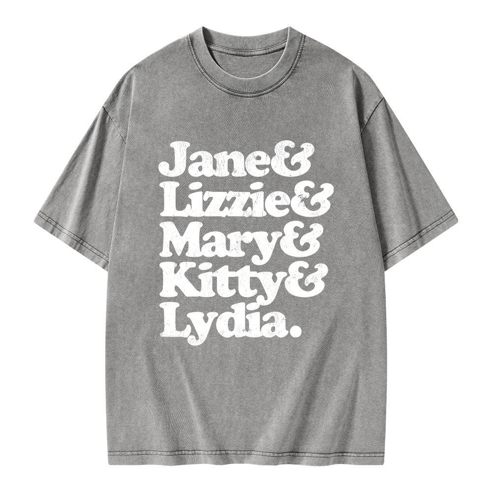 Pagewings Pride and Prejudice Unisex Washed T-shirt