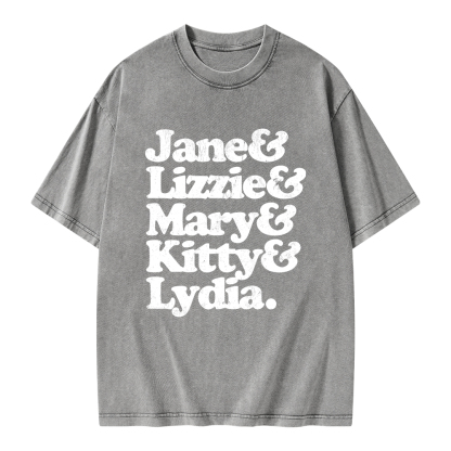 Pagewings Pride and Prejudice Unisex Washed T-shirt