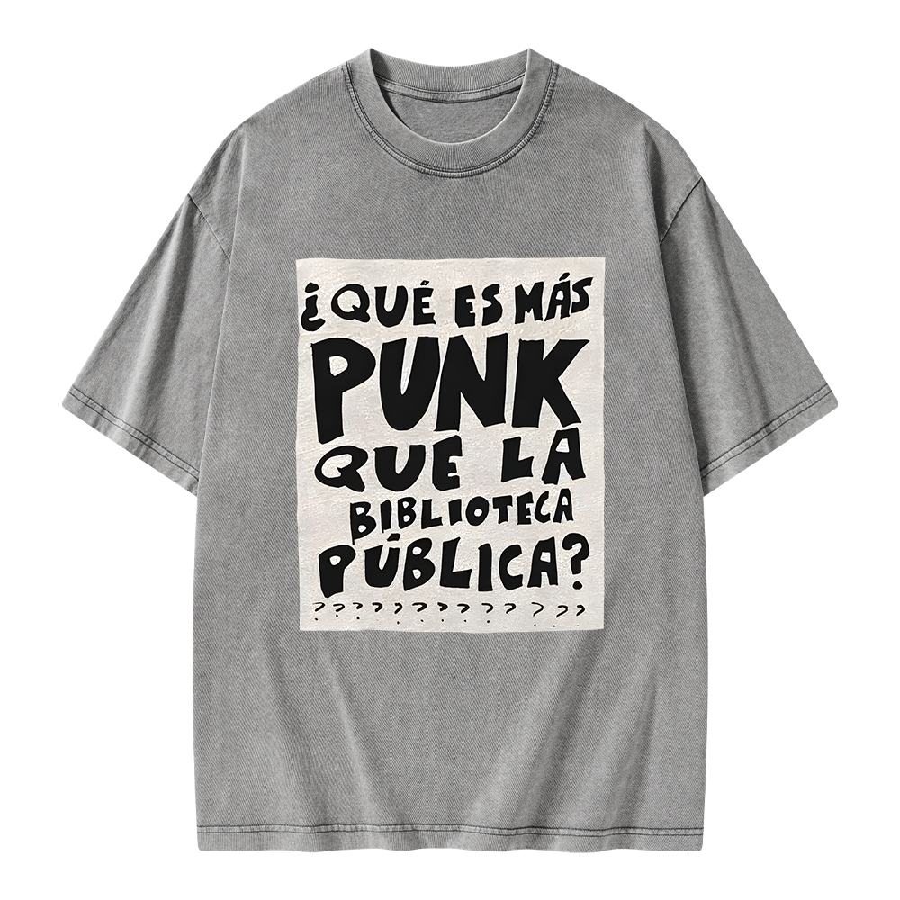 Pagewings What's More Punk Than The Public Library Unisex Washed T-shirt