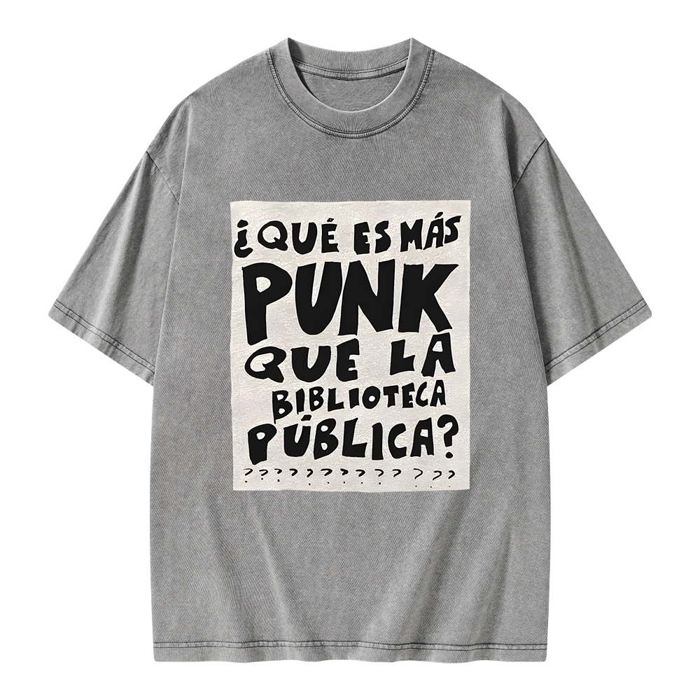 Pagewings What's More Punk Than The Public Library Unisex Washed T-shirt