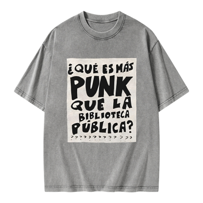 Pagewings What's More Punk Than The Public Library Unisex Washed T-shirt