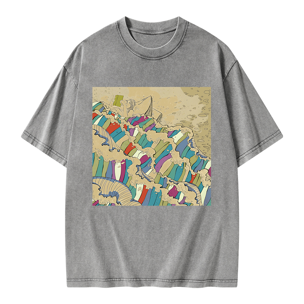 Pagewings Good Book Unisex Washed T-shirt