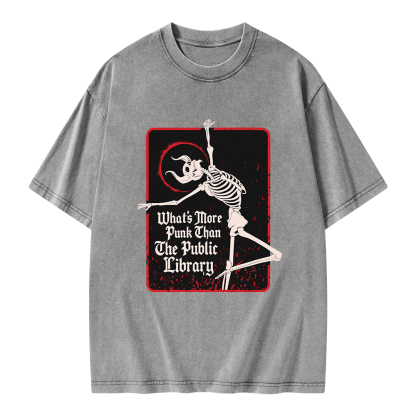 Pagewings What's More Punk Than The Public Library Unisex Washed T-shirt