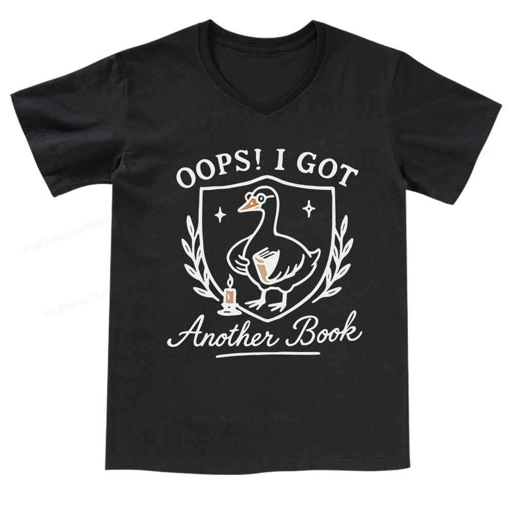 Pagewings Oops I Got Another Book V-neck T-shirt