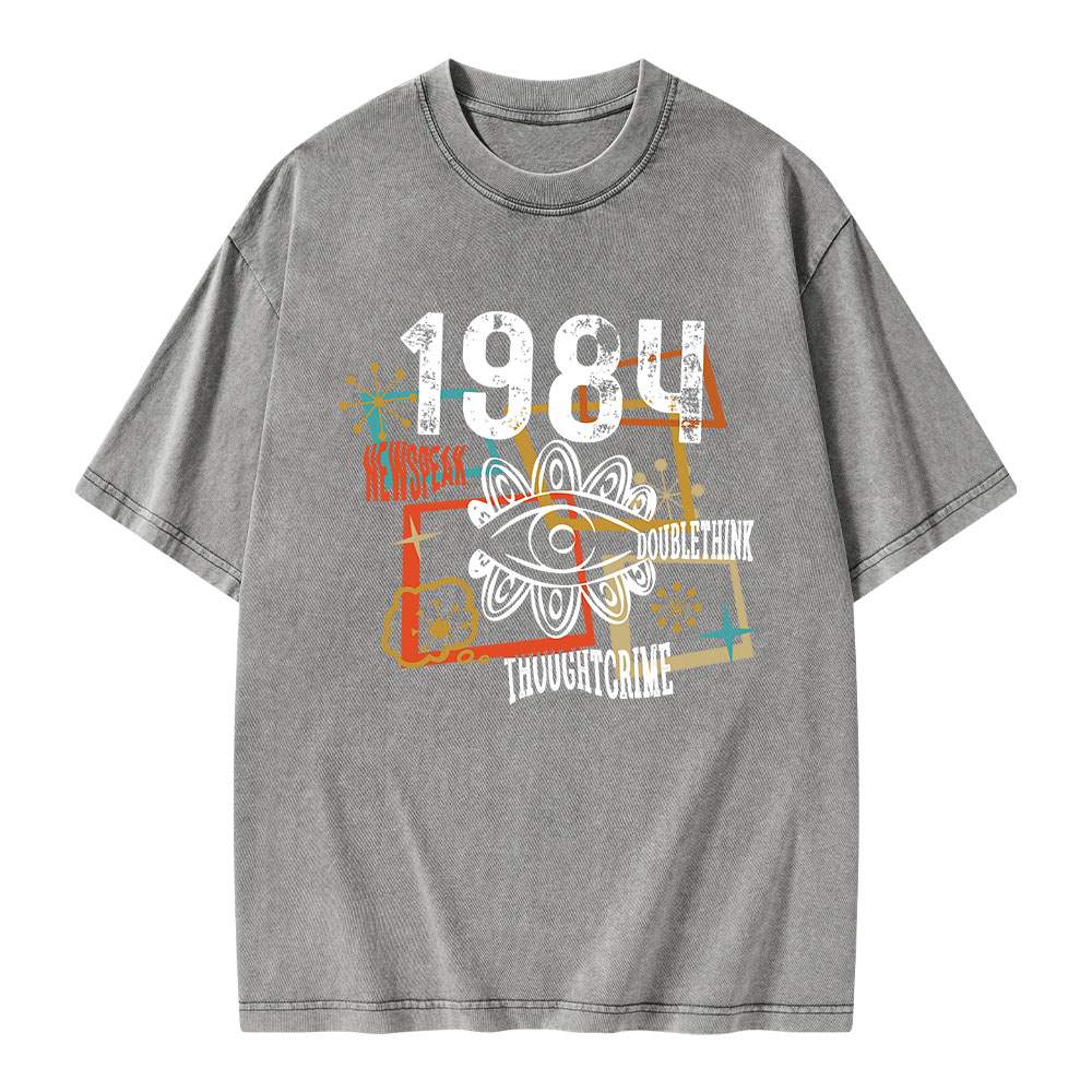 Pagewings 1984 Orwell Unisex Washed T-shirt