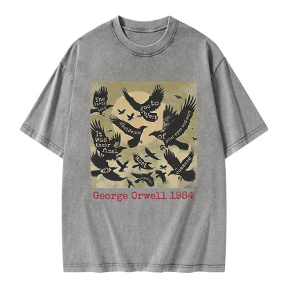 Pagewings It Was Their Final 1984 Unisex Washed T-shirt