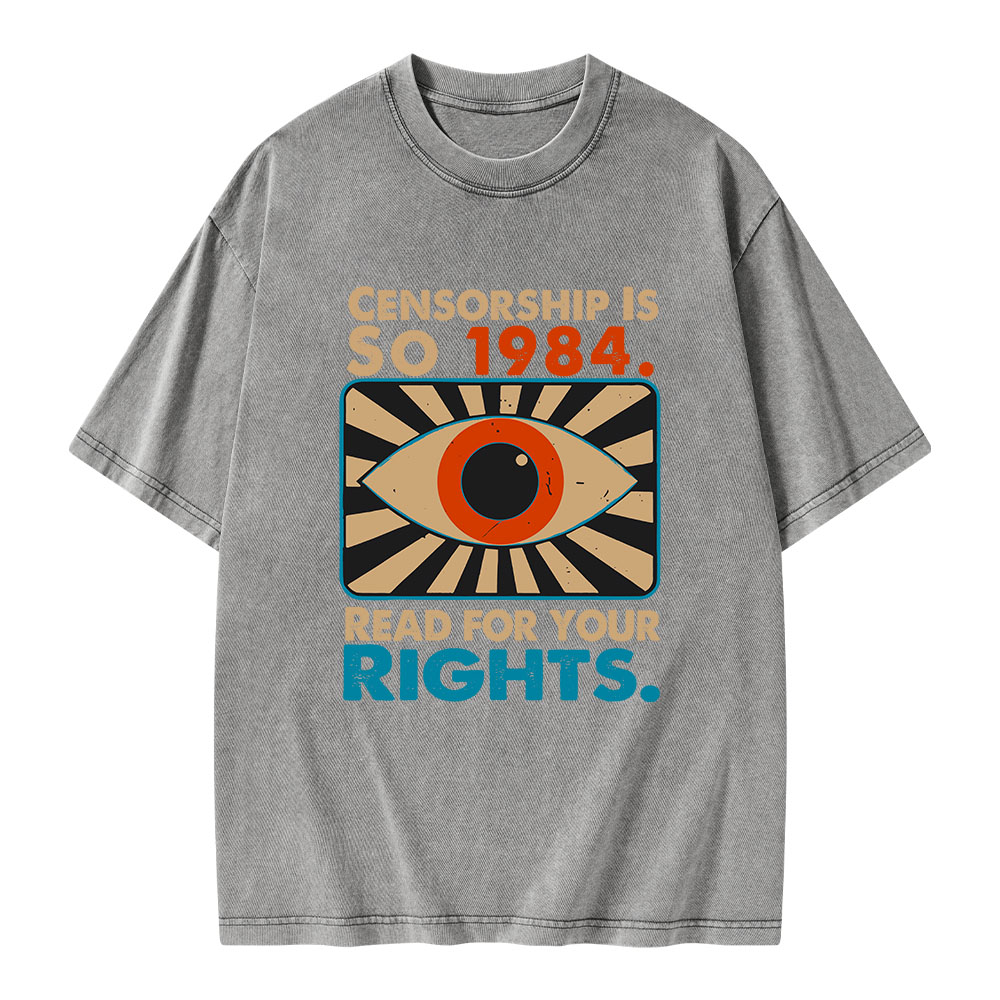 Pagewings Read For Your Rights Unisex Washed T-shirt