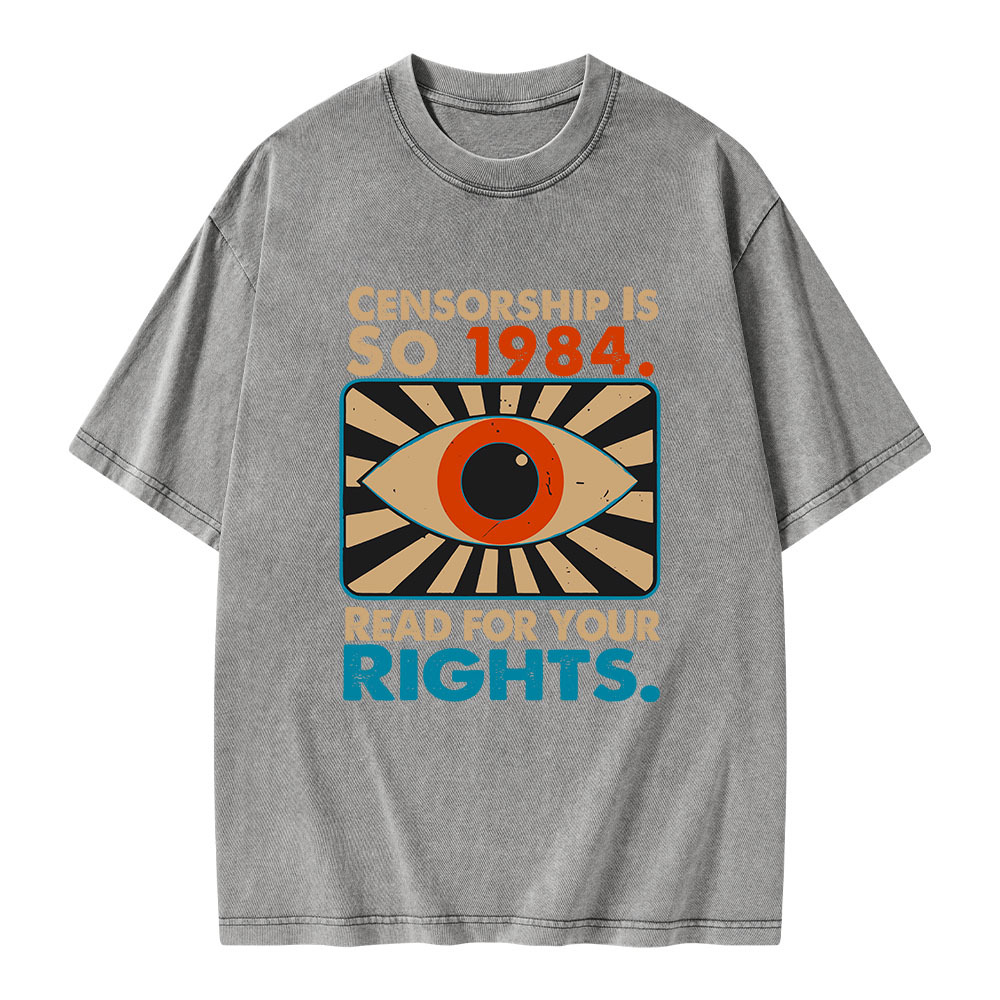 Pagewings Read For Your Rights Unisex Washed T-shirt