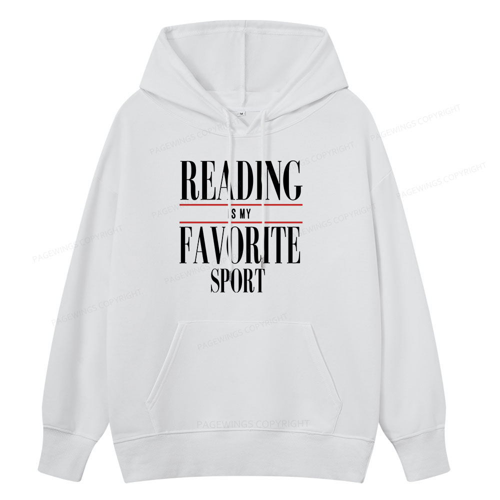 Pagewings Reading Is My Favorite Sport Unisex Classic Hoodie