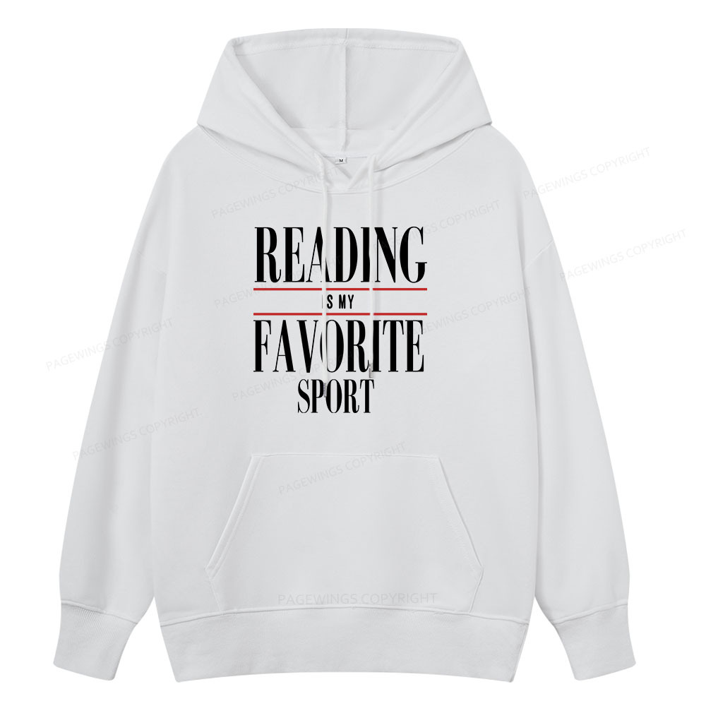 Pagewings Reading Is My Favorite Sport Unisex Classic Hoodie