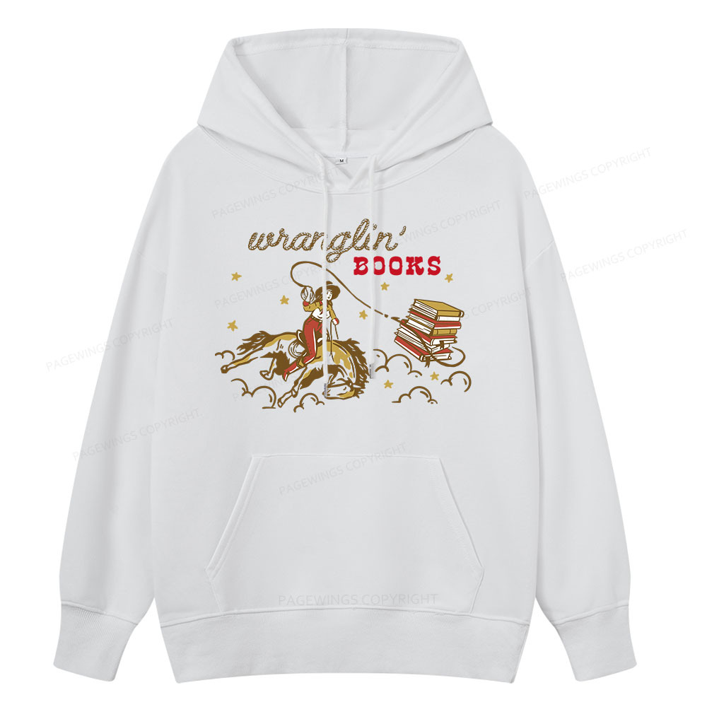 Pagewings Wranglin' Books Unisex Classic Hoodie