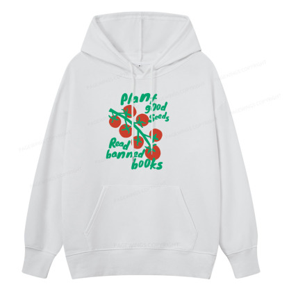 Pagewings Plant Good Seeds Read Banned Books Unisex Classic Hoodie