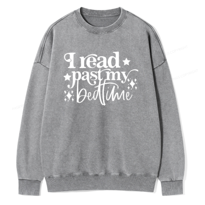 Pagewing I Read Past My Bedtime Unisex Tee Unisex Washed Sweatshirt