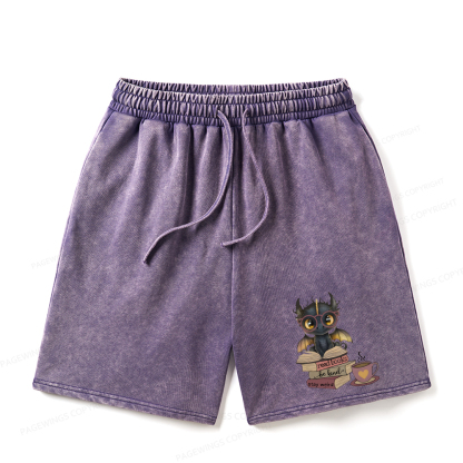 Pagewings Fourth Wing Dargon Unisex Washed Shorts