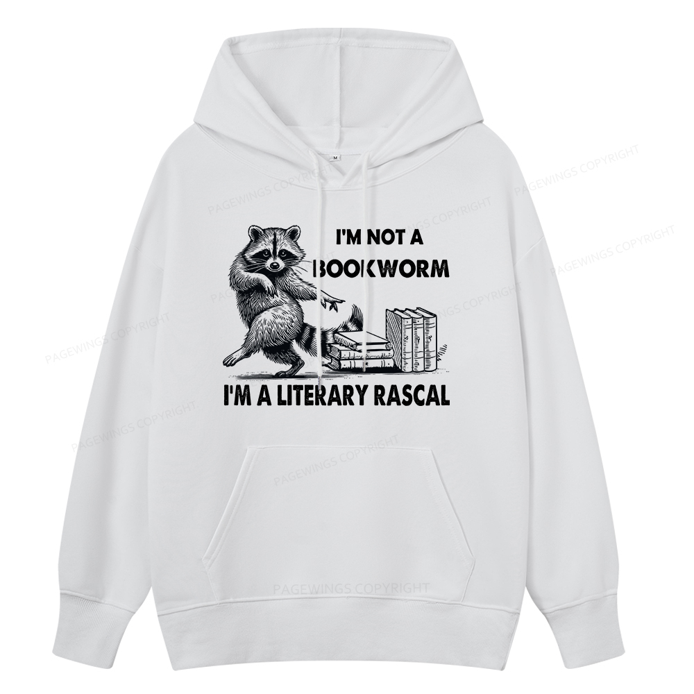Pagewings I'm Not A Bookworm I'm A Literary Rascal Unisex Classic Hoodie