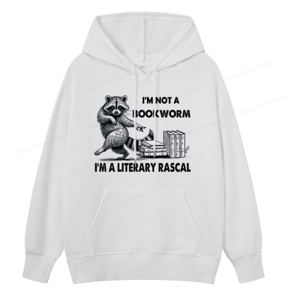 Pagewings I'm Not A Bookworm I'm A Literary Rascal Unisex Classic Hoodie