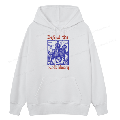 Pagewings Defend the Public Library Unisex Classic Hoodie