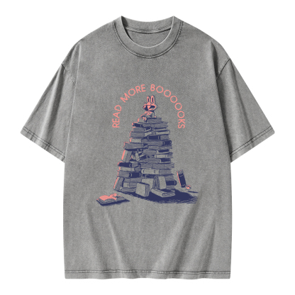 Pagewings Read More Boooooks Unisex Washed T-shirt