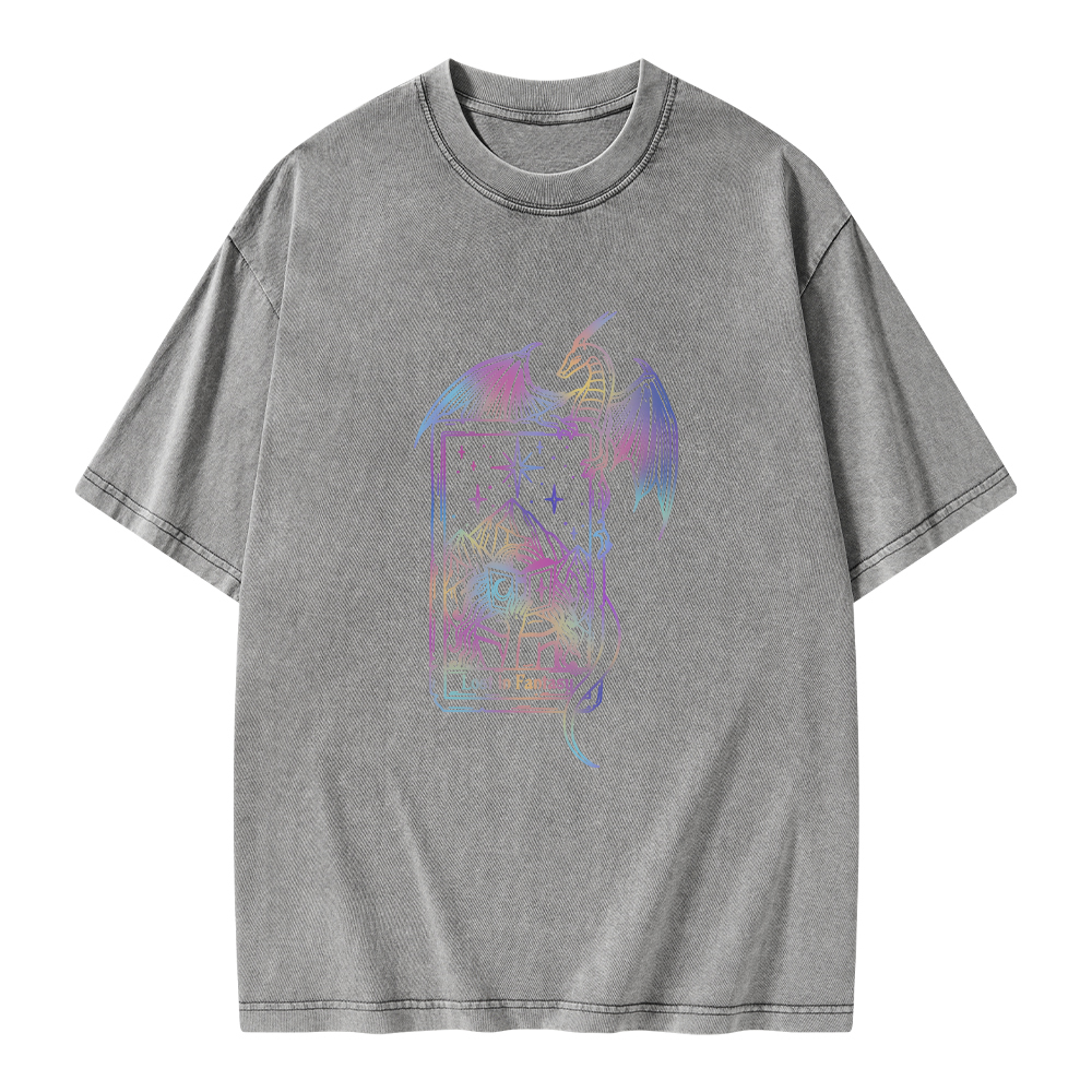 Pagewings Lost In Fantasy Unisex Washed T-shirt