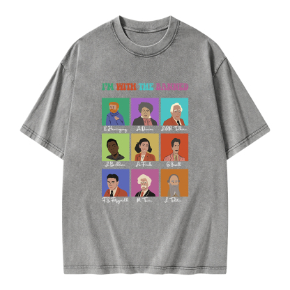 Pagewings I'm With The Banned Unisex Washed T-shirt