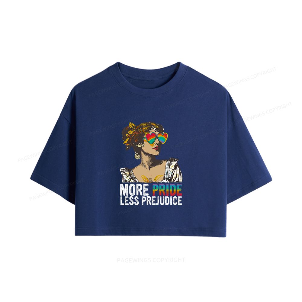 Pagewings More Pride Less Prejudice Women Crop Tops