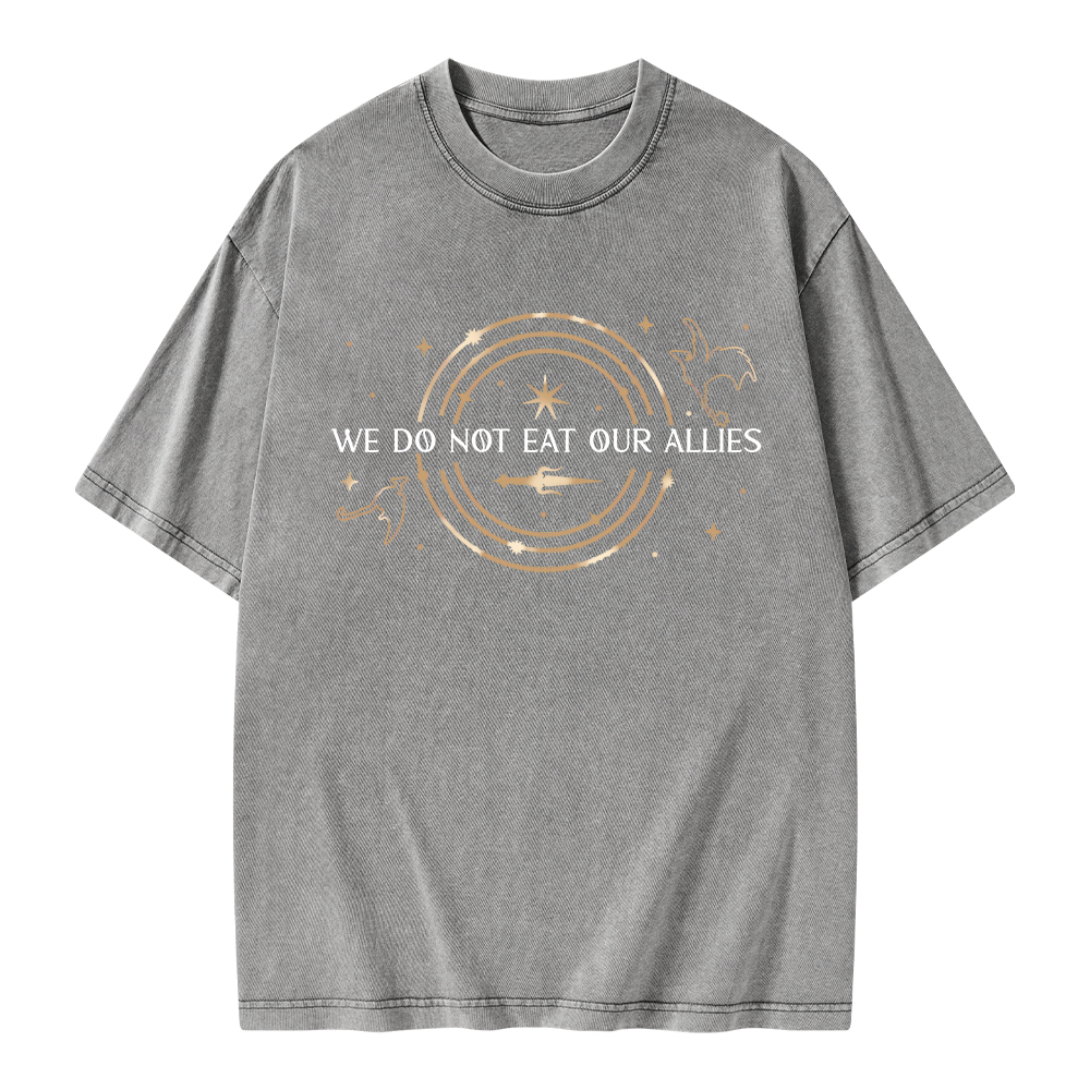 Pagewings We Do Not Eat Our Allies Unisex Washed T-shirt