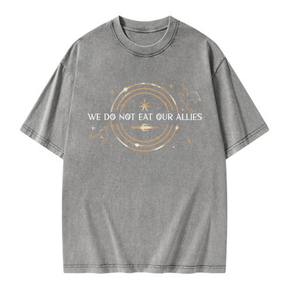 Pagewings We Do Not Eat Our Allies Unisex Washed T-shirt