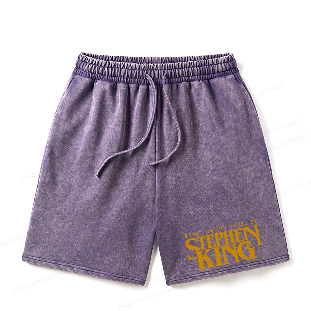 Pagewings Based On A Novel By Stephen King Unisex Washed Shorts