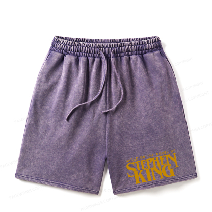 Pagewings Based On A Novel By Stephen King Unisex Washed Shorts