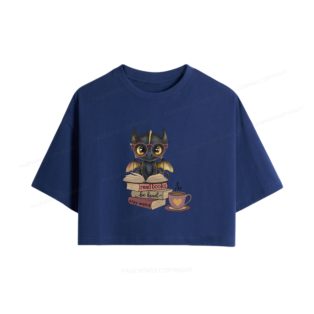 Pagewings Fourth Wing Dargon Women Crop Tops