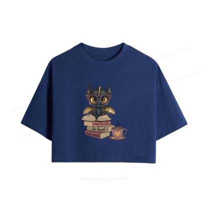 Pagewings Fourth Wing Dargon Women Crop Tops