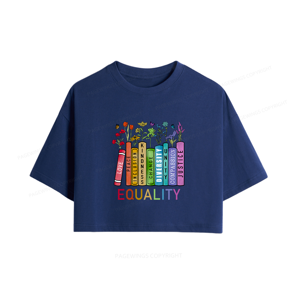 Pagewings Equal Rights Women Crop Tops