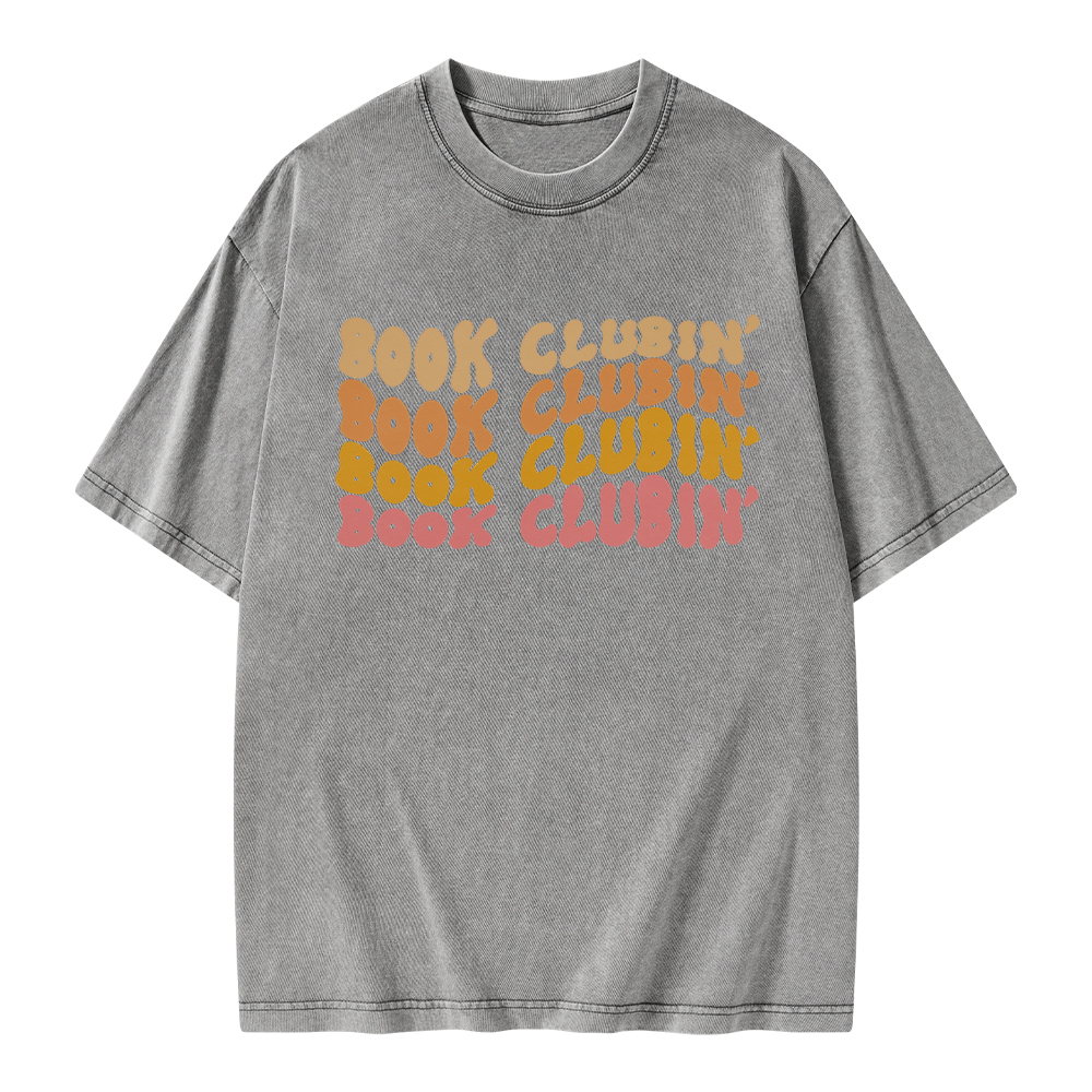 Pagewings Book Clubin’ Unisex Washed T-shirt