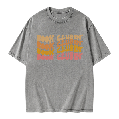 Pagewings Book Clubin’ Unisex Washed T-shirt