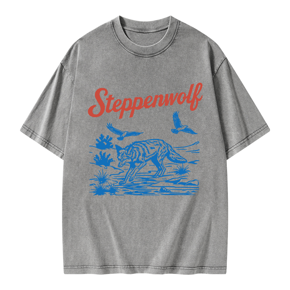 Pagewings Steppenwolf Unisex Washed T-shirt