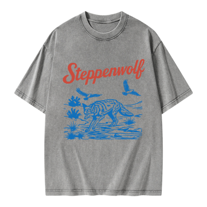 Pagewings Steppenwolf Unisex Washed T-shirt
