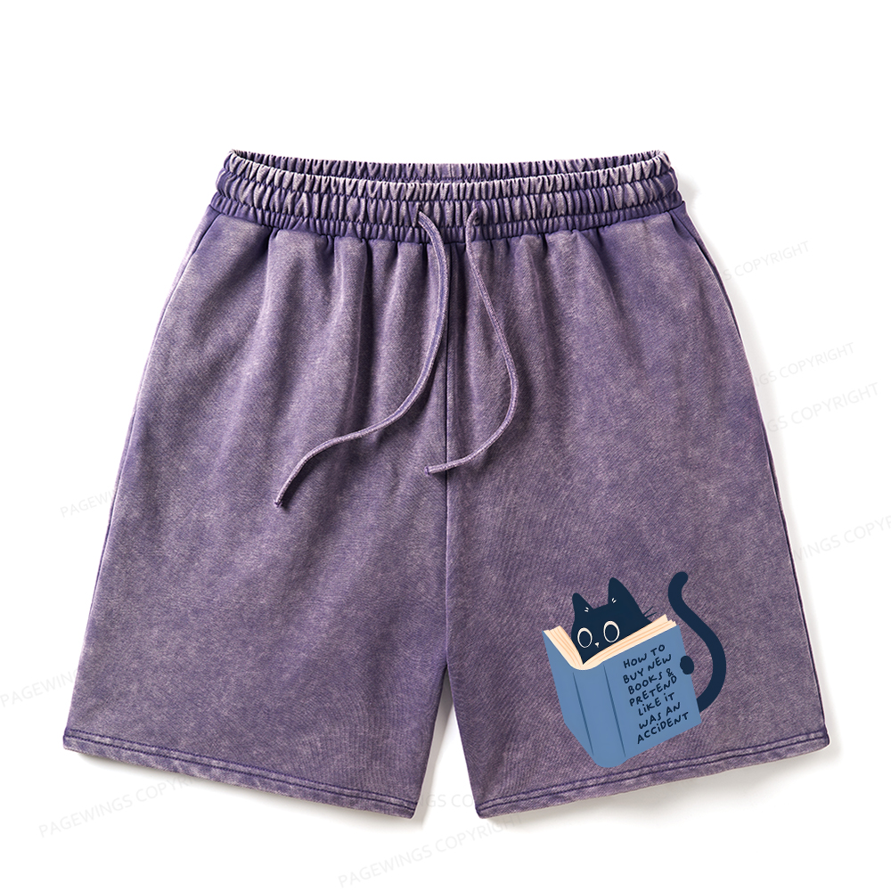 Pagewings How To Buy New Books Unisex Washed Shorts