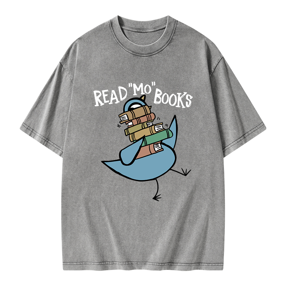 Pagewings Read More Books Unisex Washed T-shirt